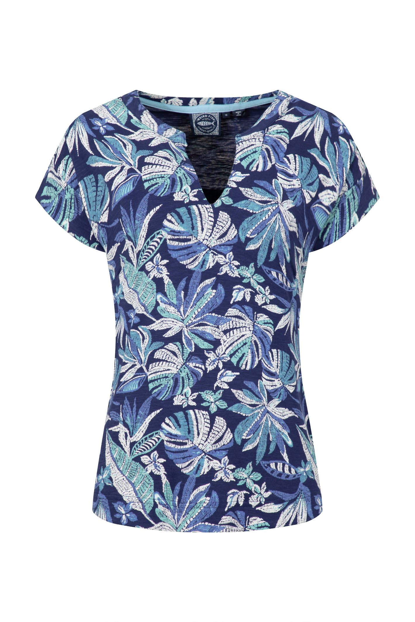 Weird Fish Women's Blue Alia T-Shirt