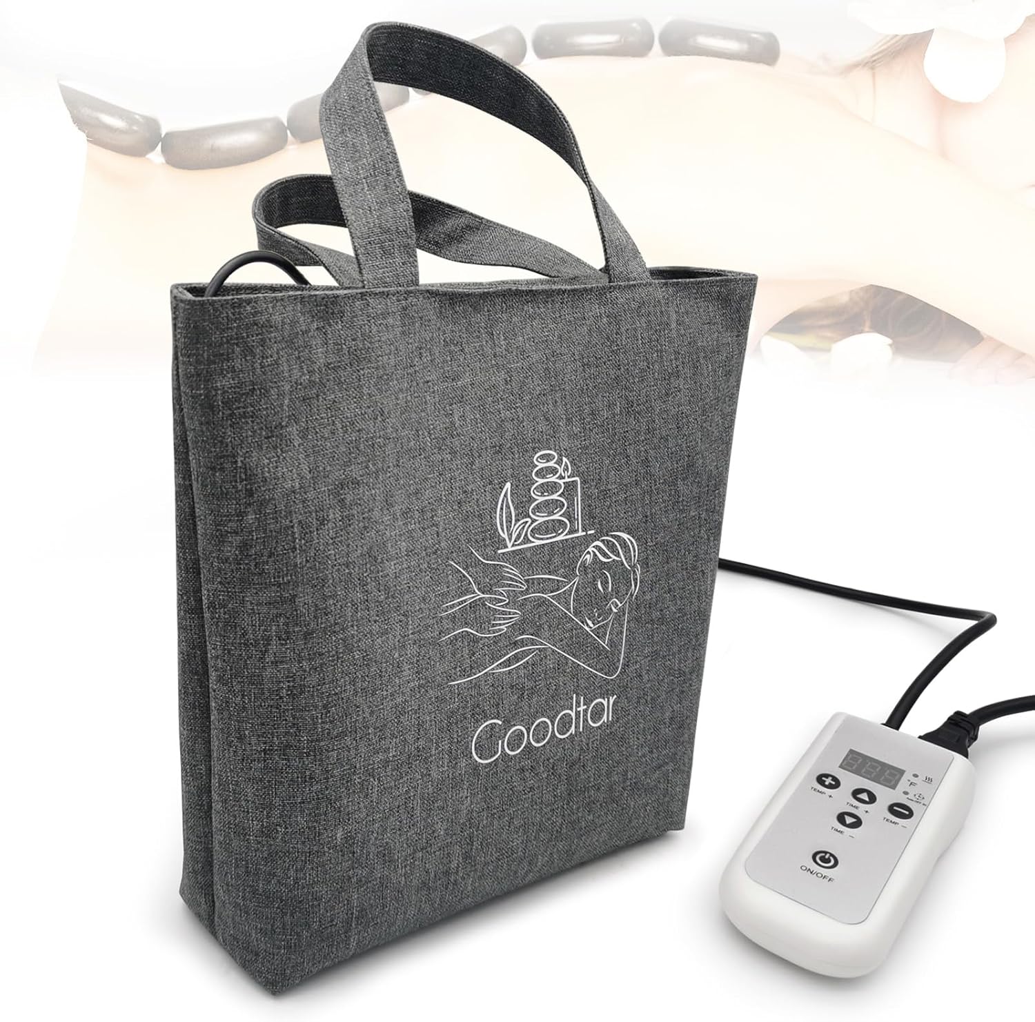 Goodtar Portable Massage Stone Warmer Digital Controller Stone Heating