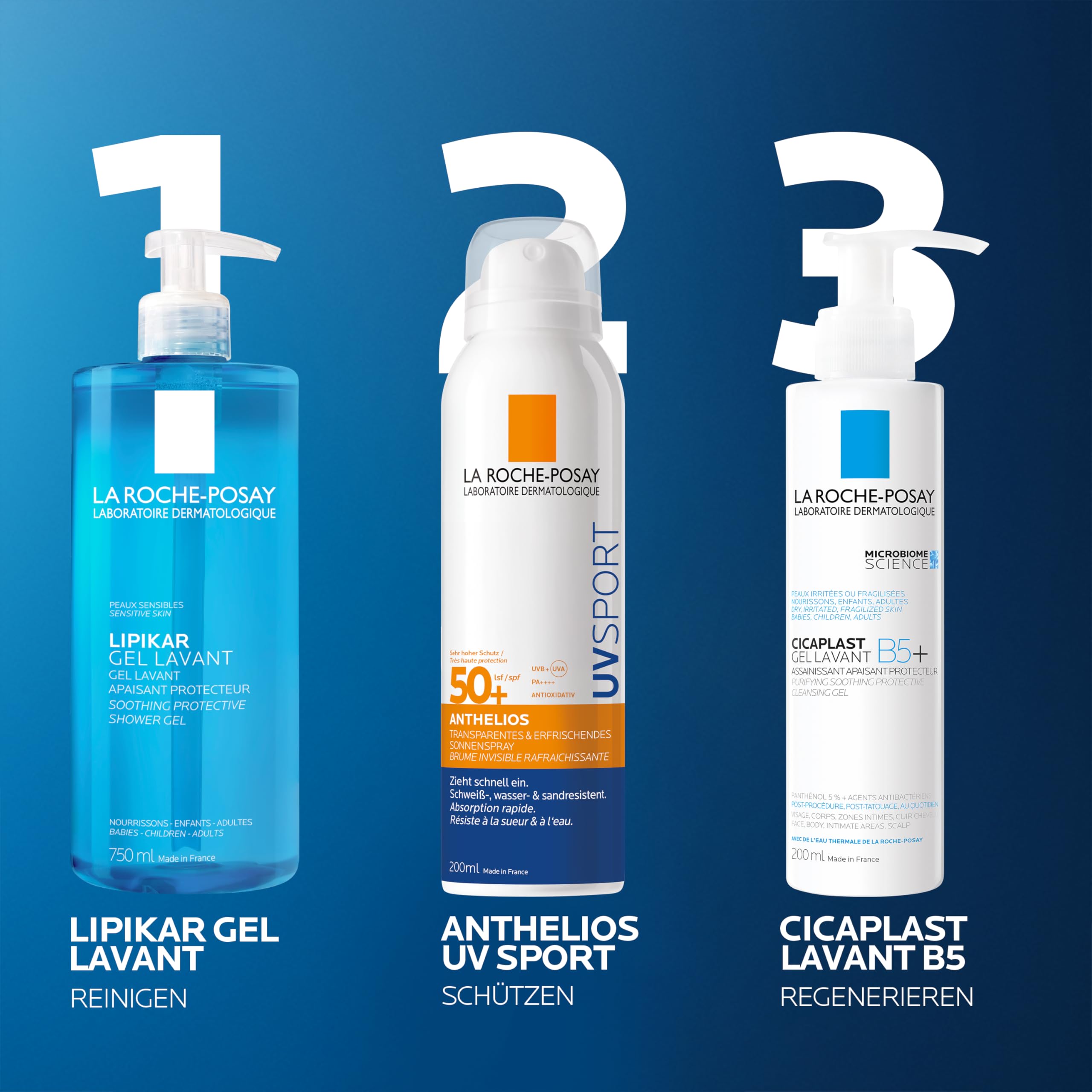 La Roche Posay Anthelios UV Sport Unsichtbarer Nebel, erfrischender SPF50+, alle Hauttypen, 200 ml
