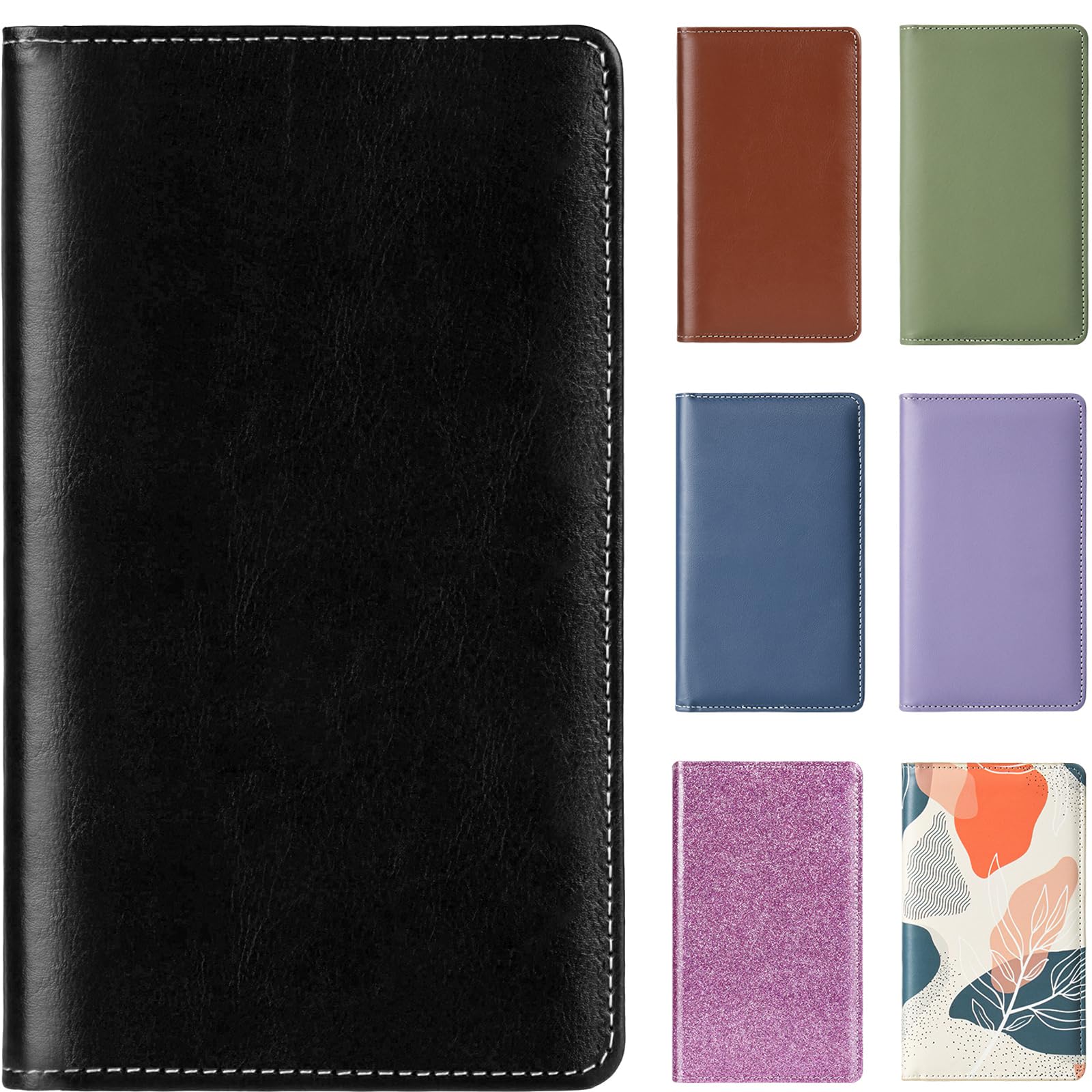 DMFLY Leather Professional Business Card Holder Organizer Book - 300 Card Capacity Premium PU Folder with Soft Cover, Name Card Credit Cards Binder