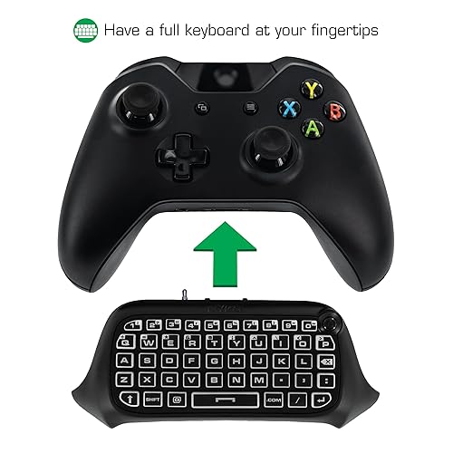 Miniatura 2 de Nyko Type Pad - Chat Pad Message Keyboard with Glow in the Dark Keys and 3.5mm Jack for Xbox One Wireless Controller