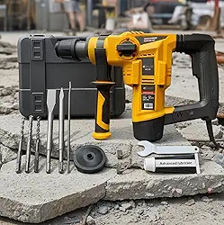 Martelo Martelete Rompedor Perfurador Sds Plus 2000w Maleta Ponteira Talhadeira Brocas (110V)