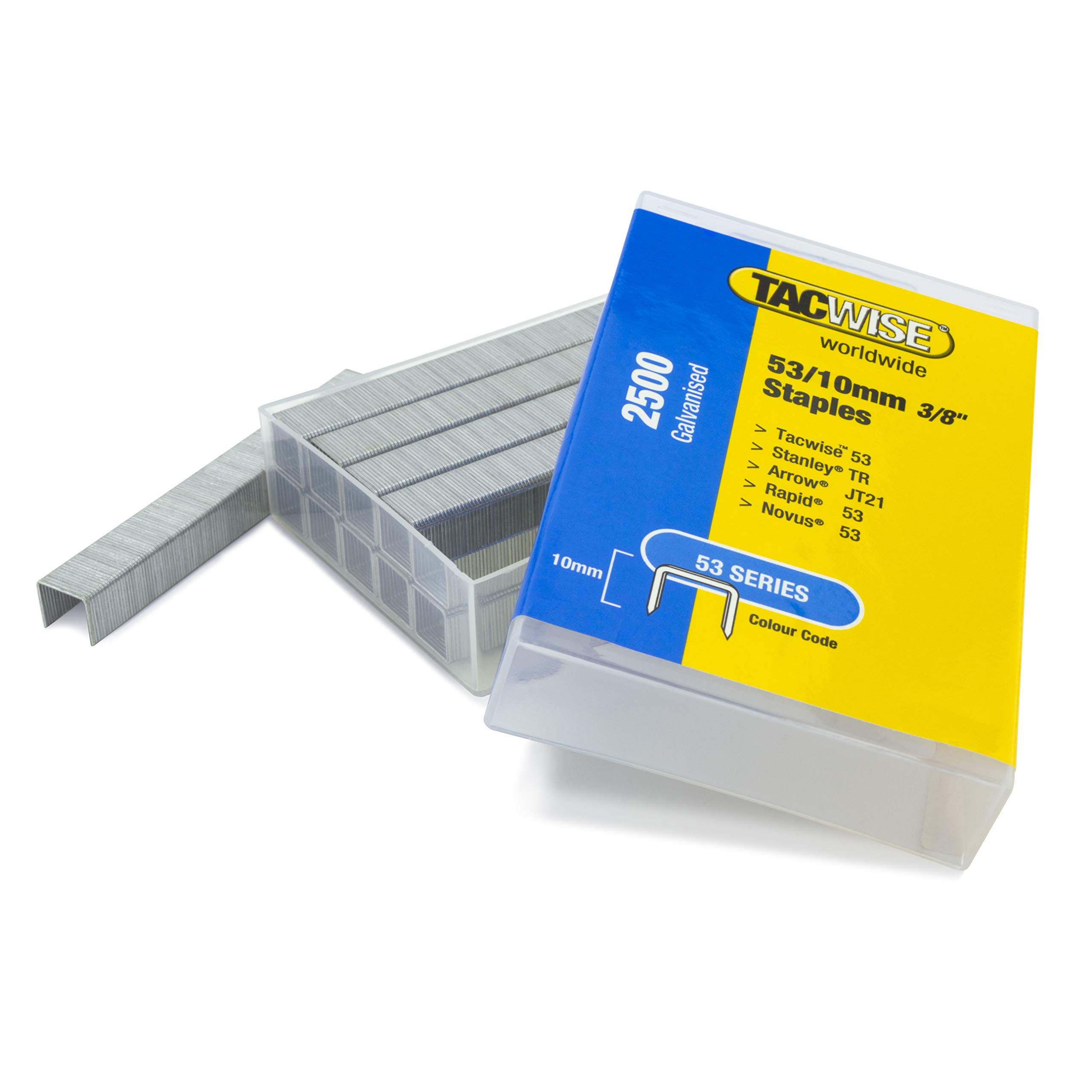 Tacwise 1478 Punti Galvanizzati Tipo 53/10 mm, Confezione da 2500