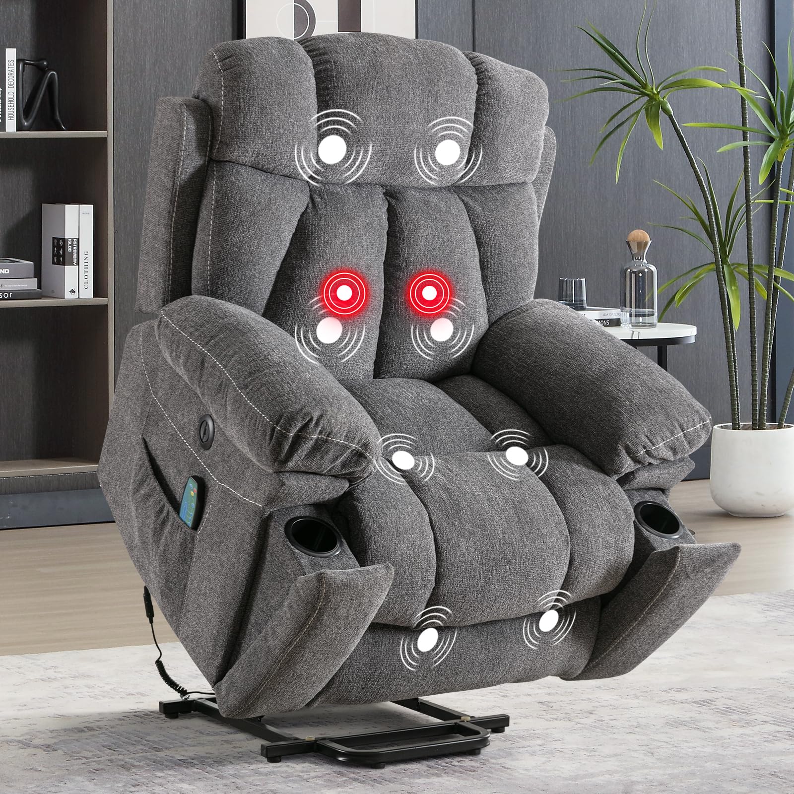 Phoenix Home Large Power Lift Recliner