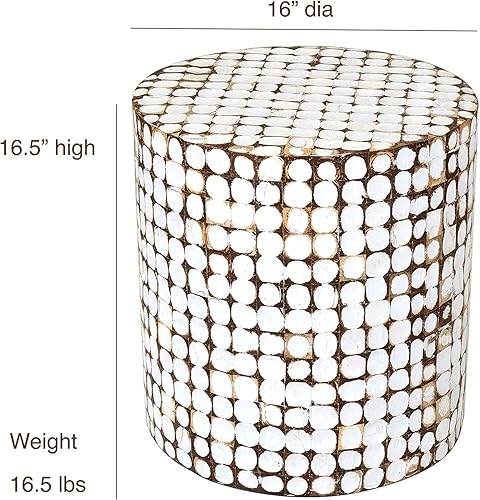 Miniatura 26 de East at Main Mesa auxiliar cuadrada – 16.6 pulgadas de ancho x 16.6 pulgadas de alto, sala de estar, entrada, espacios pequeños, mesa de decoración