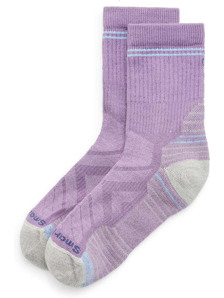 Purple Smartwool Hike Light Cushion Mid Crew Socks