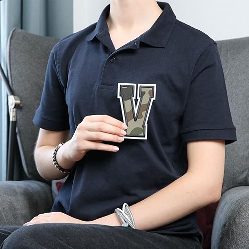 Miniatura 213 de Parches de letras termo-adhesivas de alta calidad – Lindas letras para ropa – Parche universitario para ropa – Letras bordadas de 4 1/2 parches