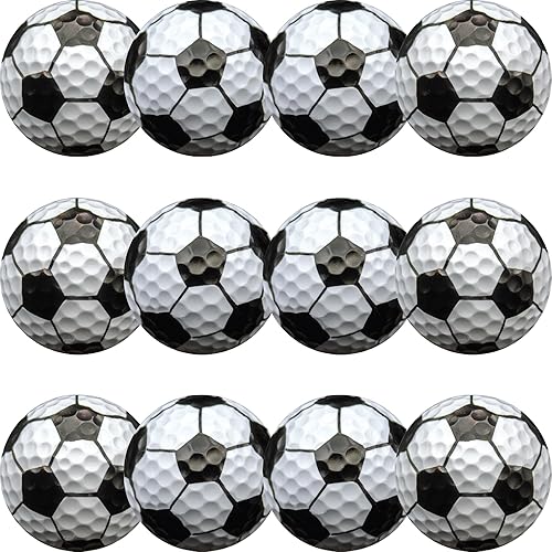 GBM Soccer Novelty Golf Balls, 1 Dozen - Fun Gifts