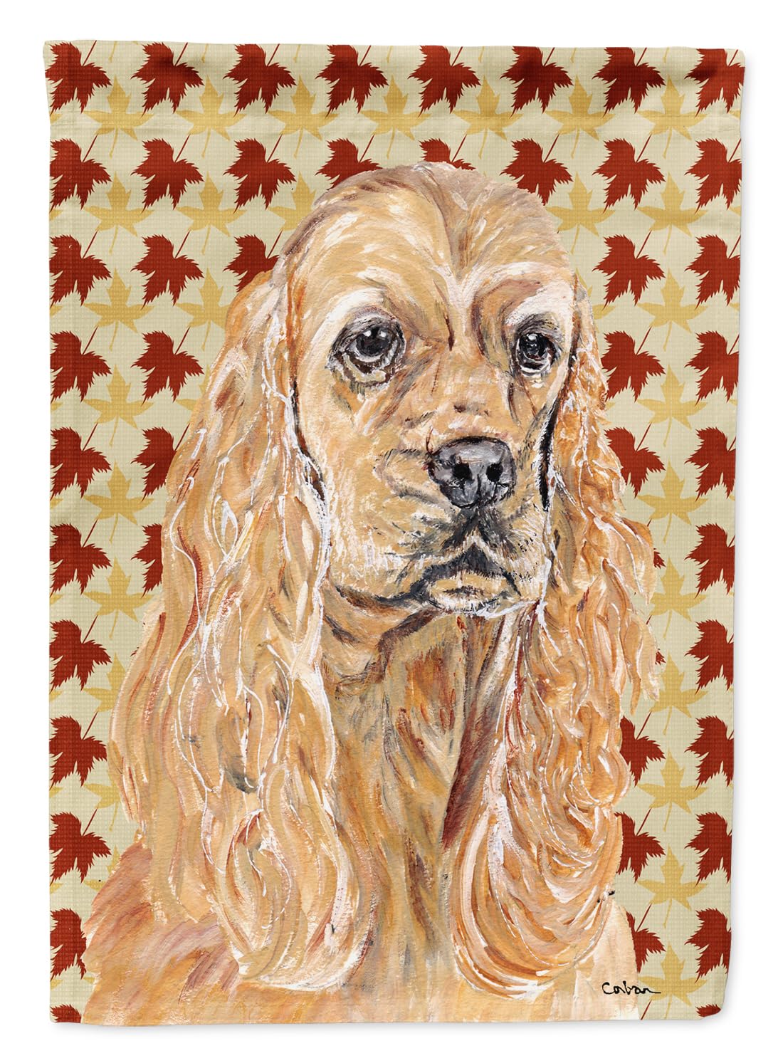 Drapeau de jardin Cocker Spaniel automne Caroline's Treasures SC9542GF pour sublimer votre allée