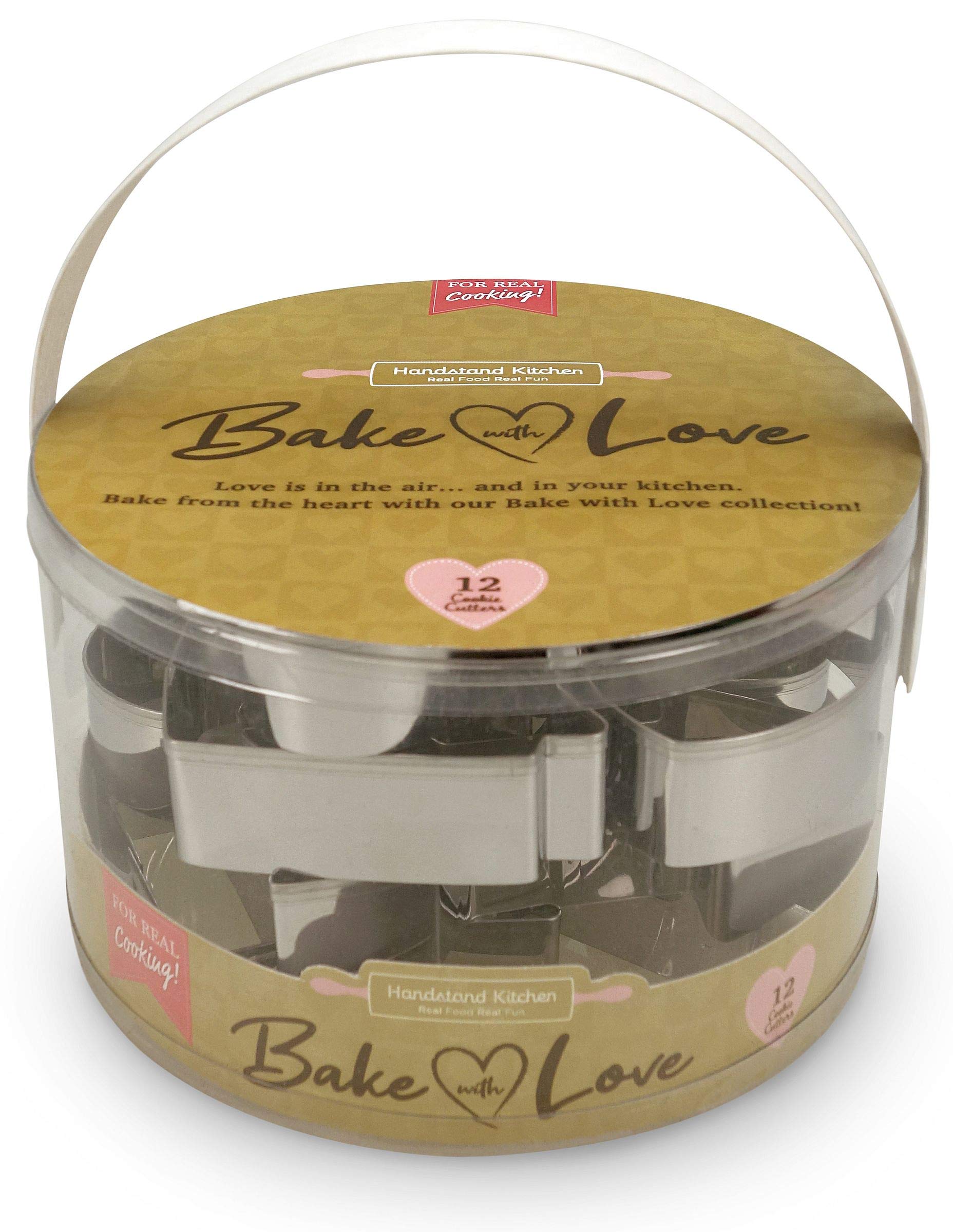 Handstand Kitchen Baked with Love 12-teiliges Ausstechformen-Sortiment