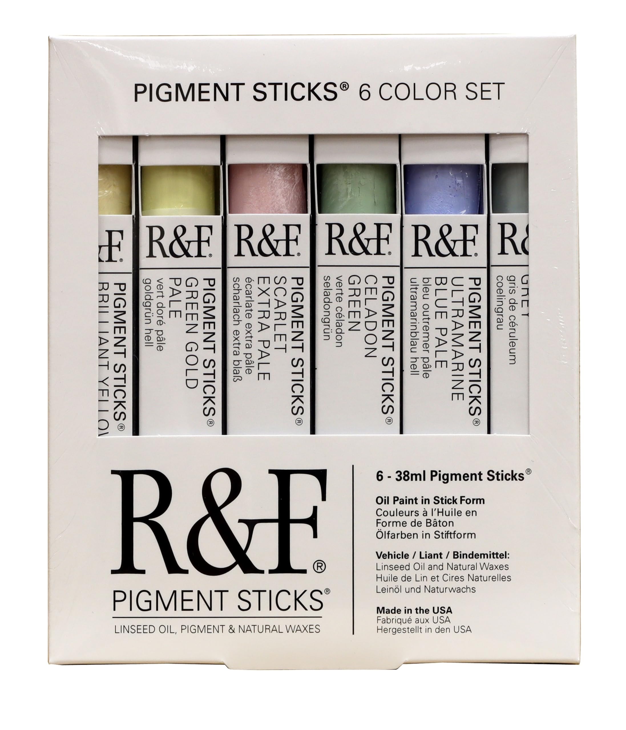 R&F : Pigment Stick Set : 38ml : Chromatic Set : 6 Colours