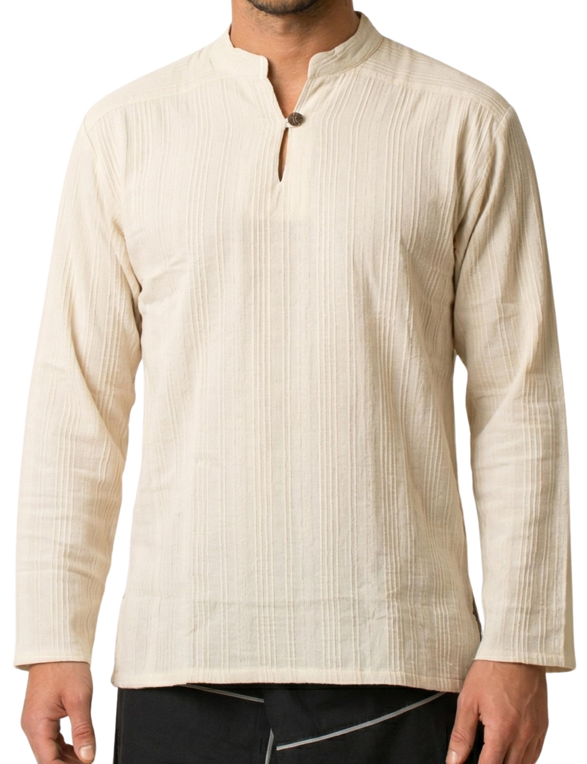 PANASIAM Shirt Ben, Beige, L, Longsleeve