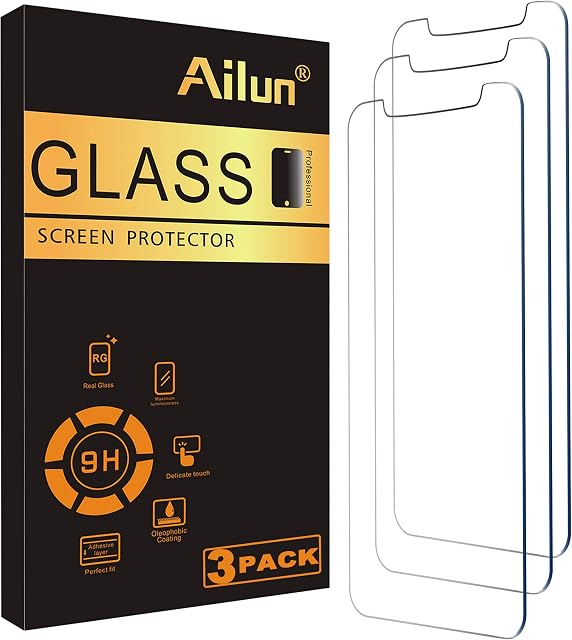 Ailun Glass Screen Protector for iPhone 12 mini 2020 [5.4 Inch] 3Pack Tempered Glass