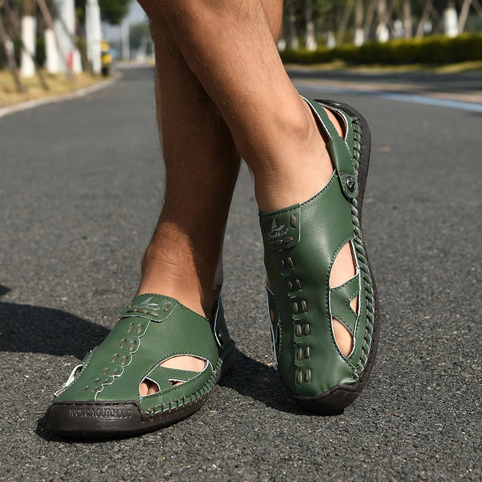 Genérico Sandalias Hombre Playa,Sandalias Deportivas Informales CóModas Y Transpirables Para Hombre Para Exteriores Con Correas Ajustables Para Caminar Hacer Senderismo Y Playa