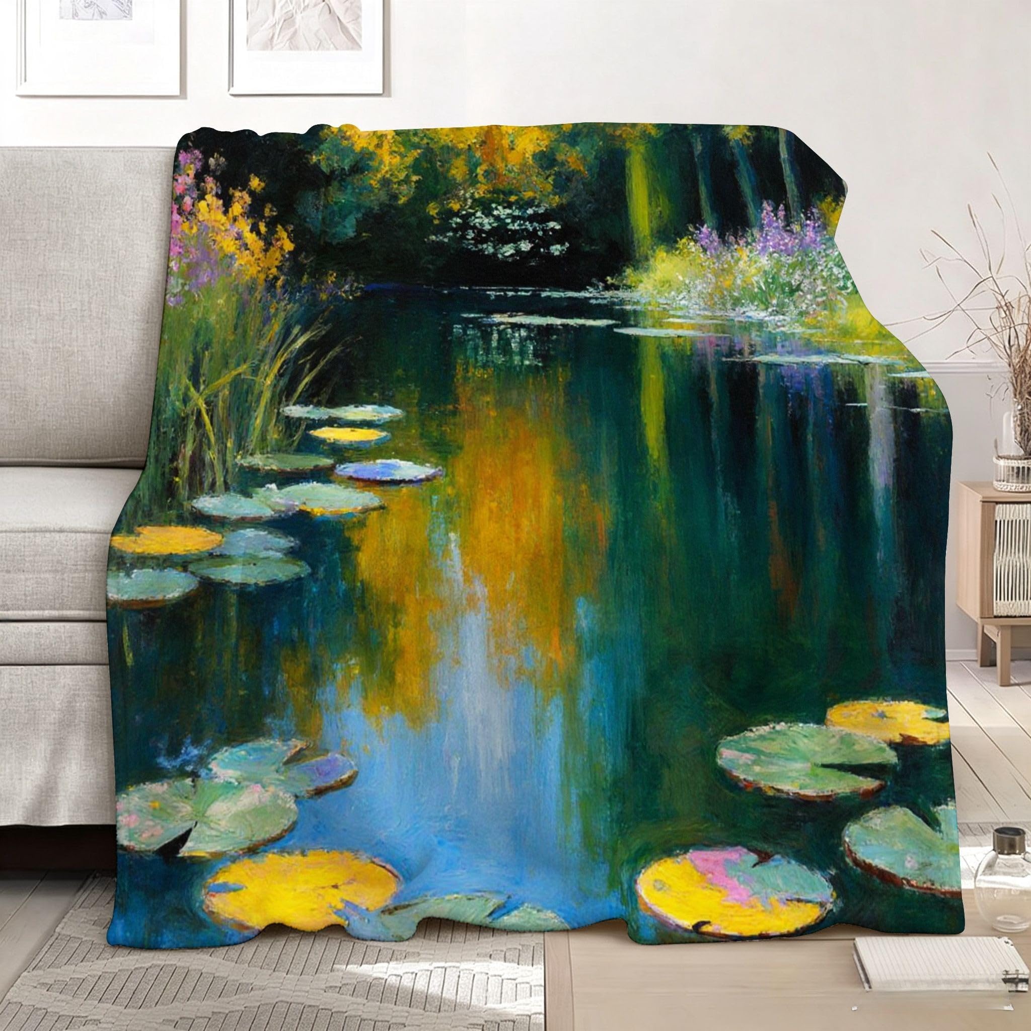 Manta Moderna Estampado 3D 220x240 cm Arroyo Verde a2021