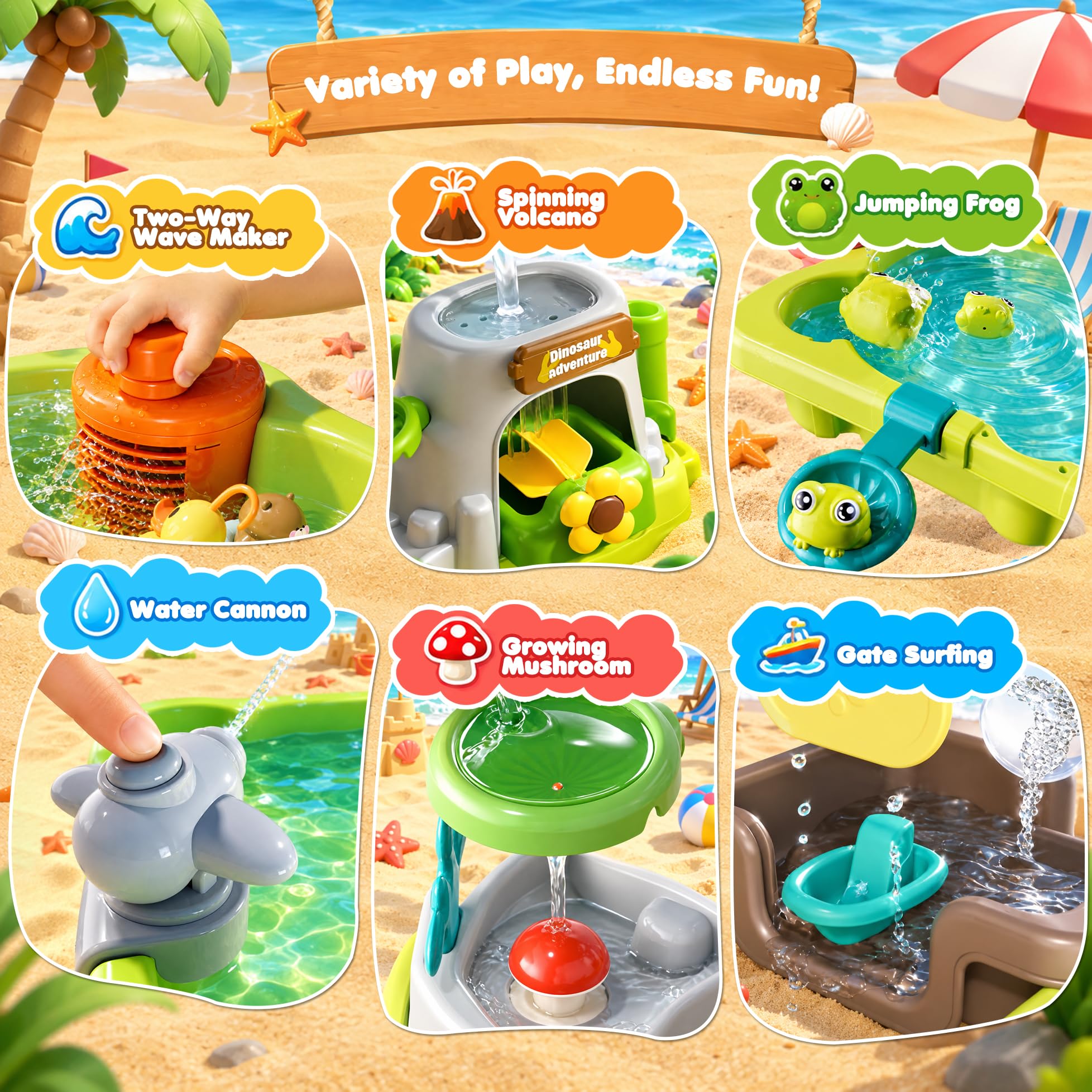 Lavello per bambini, lavello da cucina, rubinetto a circolazione dell'acqua, gioco di pesca, giocattolo educativo, accessori da cucina e 43 pezzi, regalo per interni ed esterni, giocattolo per bambini