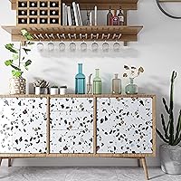 Vista 5 de FunStick Papel de contacto de terrazo de 24 x 200 pulgadas, para encimeras de cocina, impermeable, granito blanco, papel de contacto, autoadhesivo