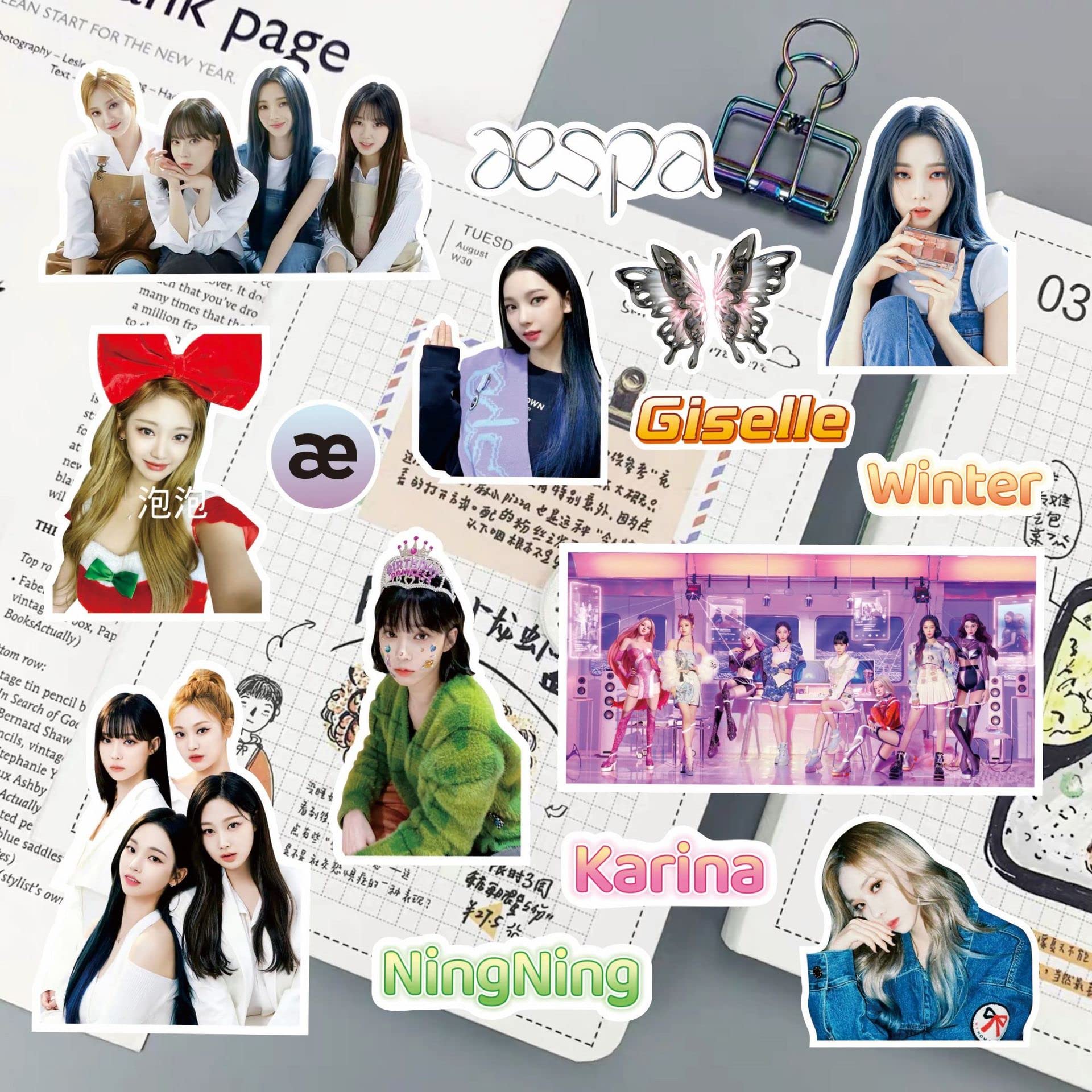 限定 韓国 ステッカー＆バラメモセット キラキラステッカーセット | STARDUST HOUSE