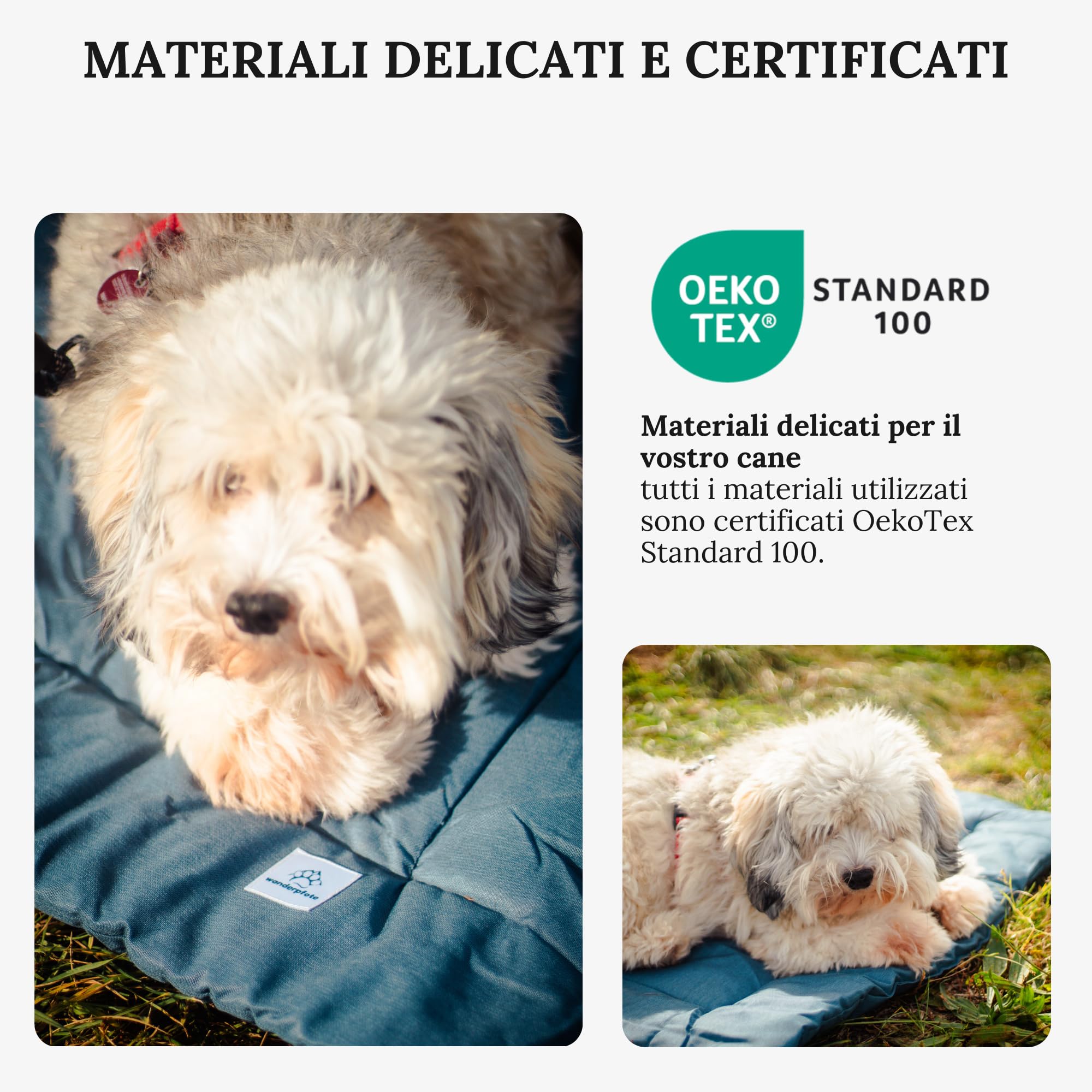 Tappetino per cani da viaggio, arrotolabile (Marrone, M)