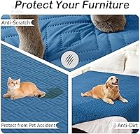 Vista 45 de hyha Manta impermeable para perros, funda suave para cama de perro, mantas para mascotas, funda impermeable para sofá y sillón para perros lavable