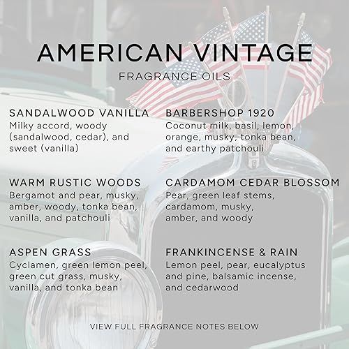 Miniatura 8 de Woodsy Set de regalo de 6 Aceites aromáticos  Incienso aguja de pino cedro bambú y madera de teca bosque de laurel sándalo  10 mililitros