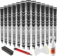 Vista 16 de Puños de golf de goma, paquete de 13 unidades, de alta tracción, antideslizantes, textura avanzada, elige entre 13 puños o 13 puños con kit