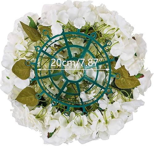 Miniatura 8 de Nuptio Juego de 2 jarrones de boda y 2 flores artificiales para centros de mesa de boda