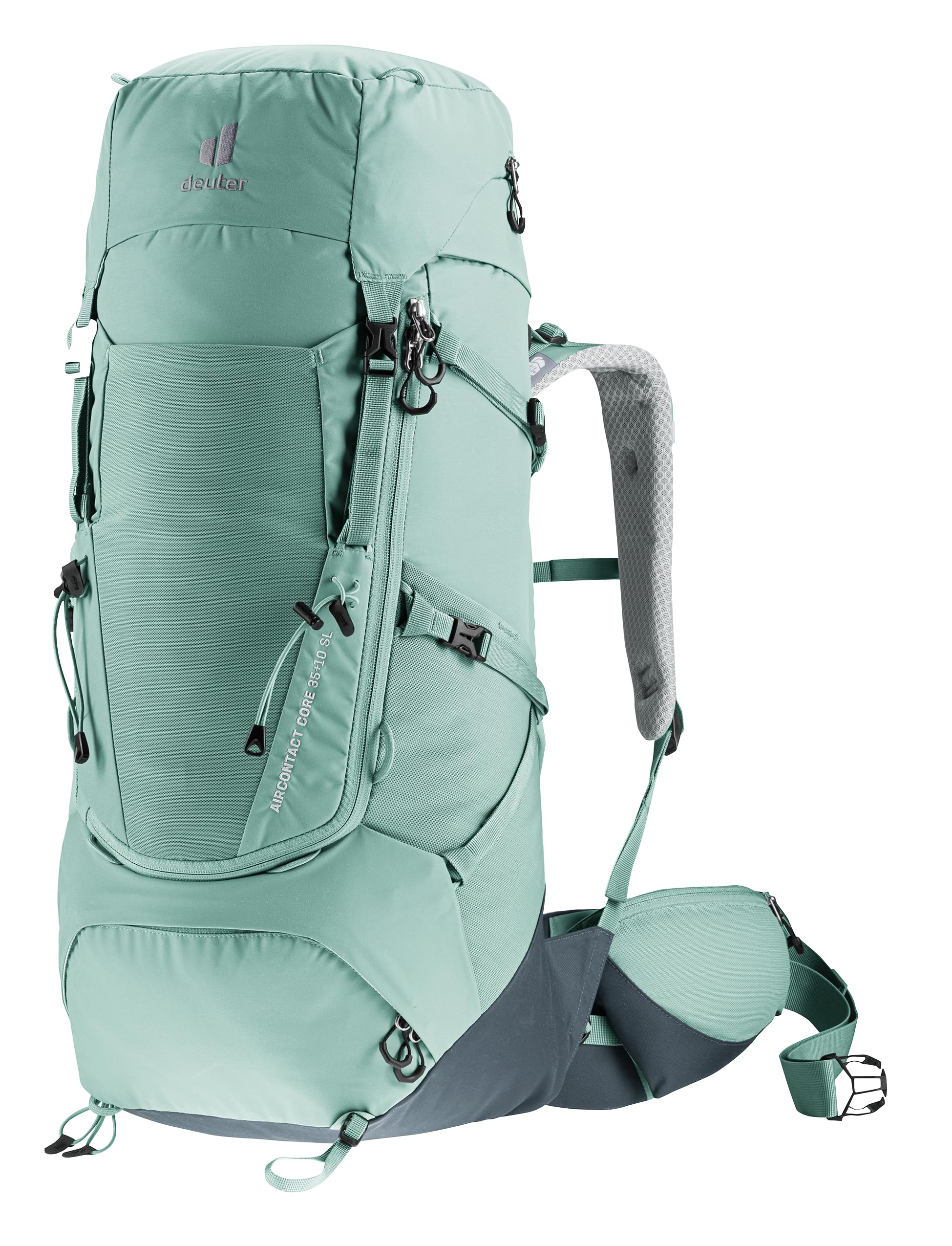 Unisex Green Aircontact Core 45+10L Rucksack with High-Capacity and Superior Ventilation for Multi-Day Hiking | Trekking | Mountaineering-image-17