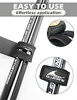 Vista 3 de BLUEWING Correas de caña de pescar, correas de poste de 9.8 pulgadas, 3 piezas elásticas para cañas de pescar para hilar y lanzar