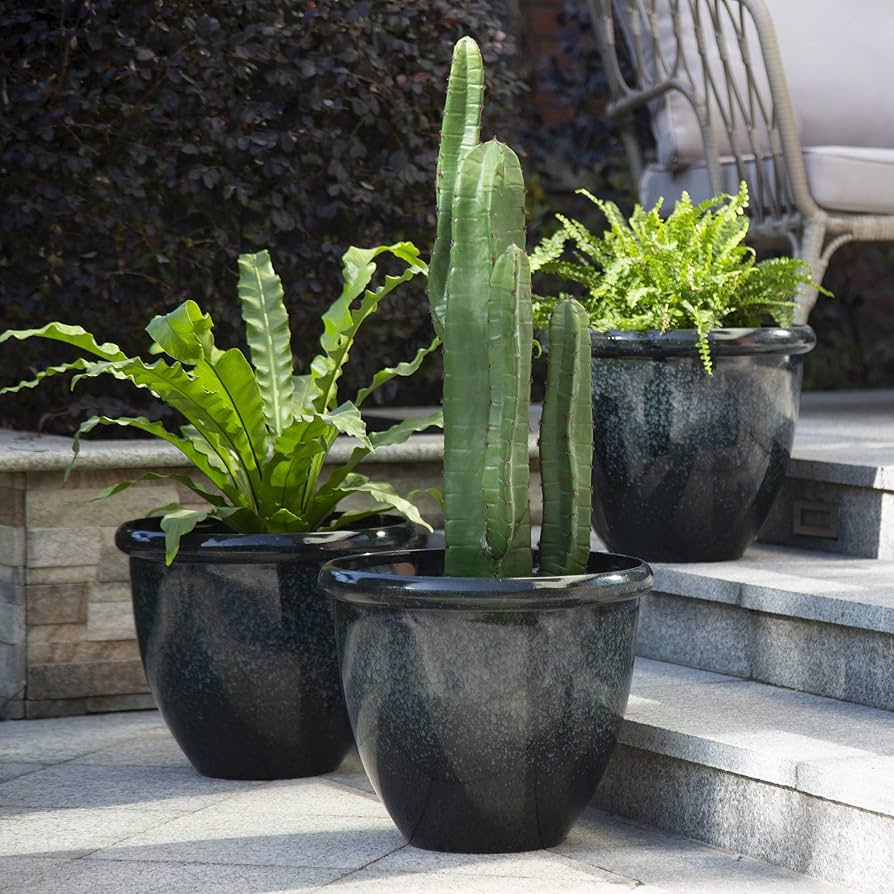 Amazon.com : glitzhome Set of 3 Lightweight Faux Ceramic