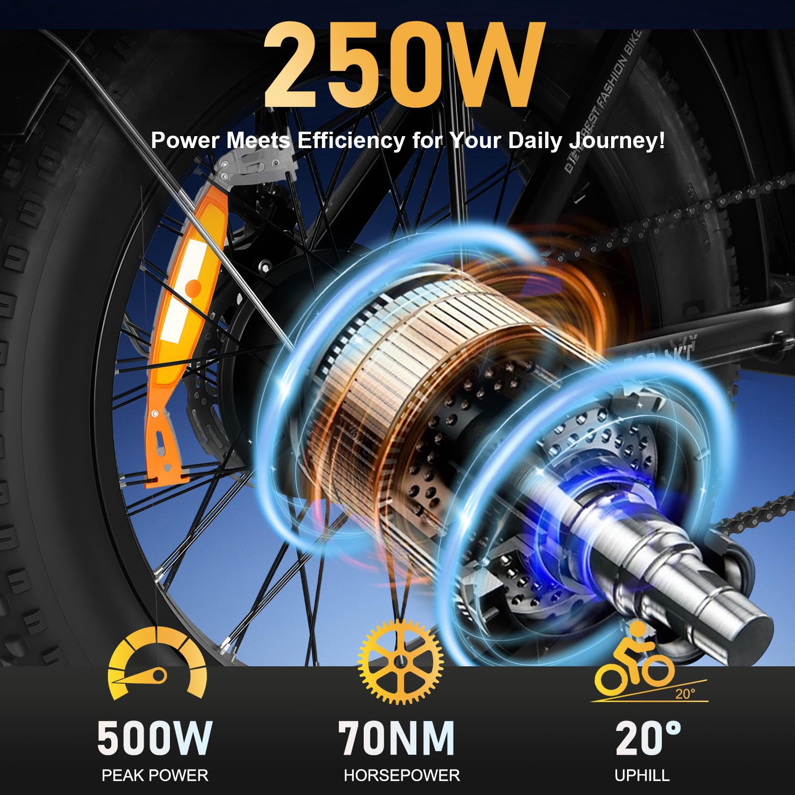 Velo Electrique Homme，20 inch Velo Electrique Homme 48V 15.6Ah Batterie, Velo Pliant Adulte 7 Vitesses avec écran，25 km/h avec Moteur de 250 W