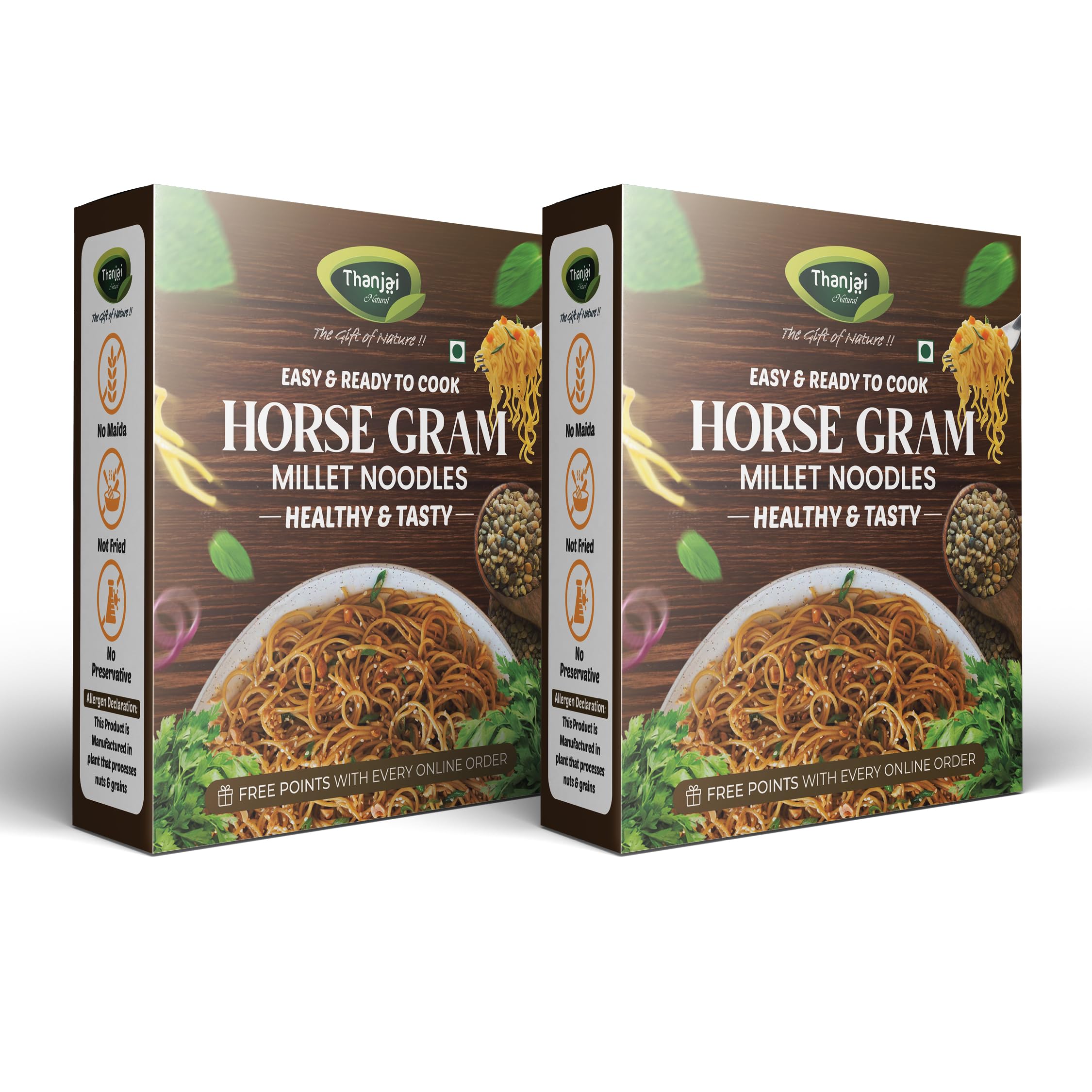 Thanjai Natural Horsegram Millet Noodles 180 Grams X 2 (360 Grams) of Homemade Natural Millet Noodles( No Preservatives, No Chemicals, No Artificial Extract)-image-16
