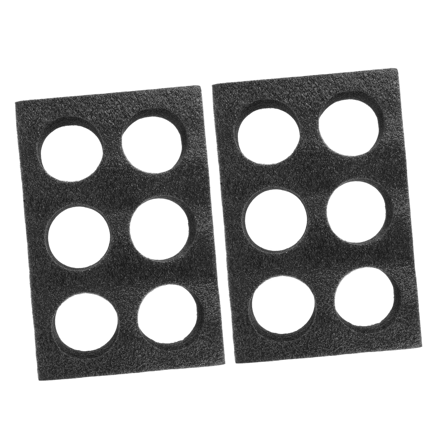 Support Porte-tasse en Éponge Perle Noir 2pcs pour 6 Gobelets Anti-chute et Absorbeur de Chocs pour Cafés et Salons de Thé