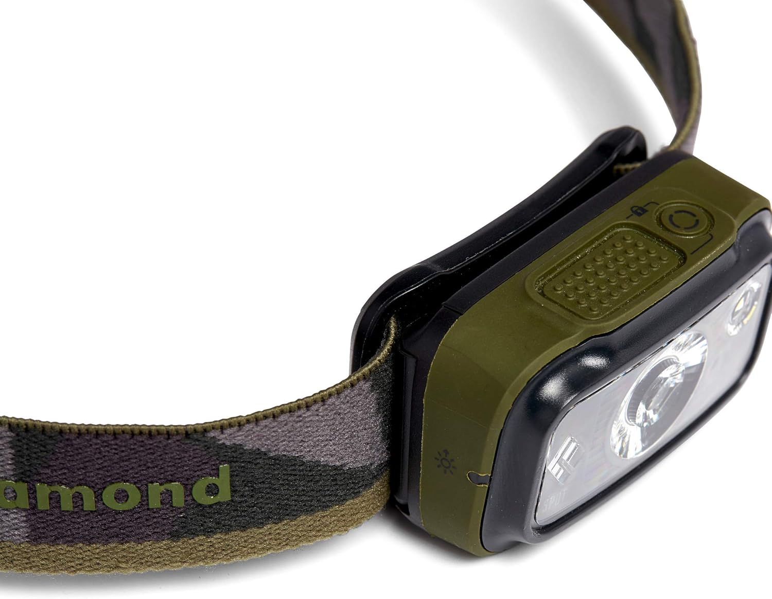 Black Diamond SPOT 350 Headlamp, വശം view showing battery indicator