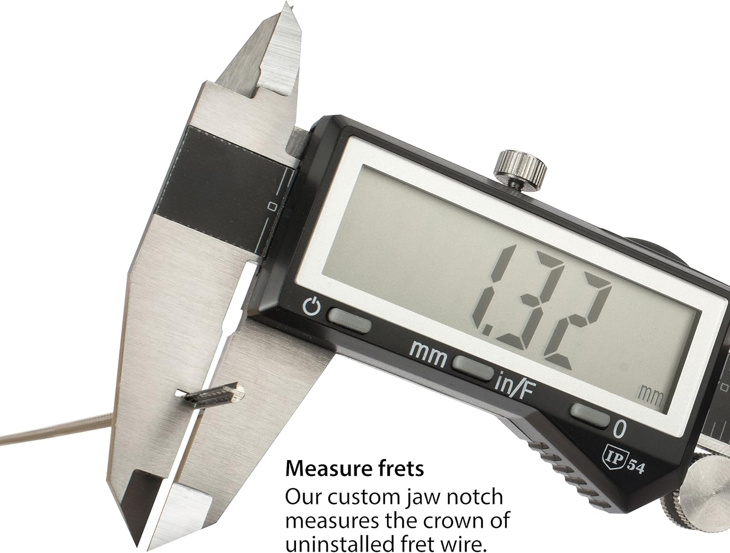 Flash Sale StewMac Luthier's Digital Caliper with Custom Jaw Notch for Measuring Fretwire Crown Height Review Discount StewMac Luthier's Digital Caliper with Custom Jaw Notch for Measuring Fretwire Crown Height