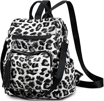 black leopard backpack