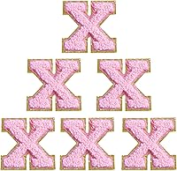 Vista 146 de 6 piezas de parches de letras de chenilla autoadhesivas, parches de letras preppy de 2 pulgadas para bolsos, ropa y sombreros, grandes pegatinas