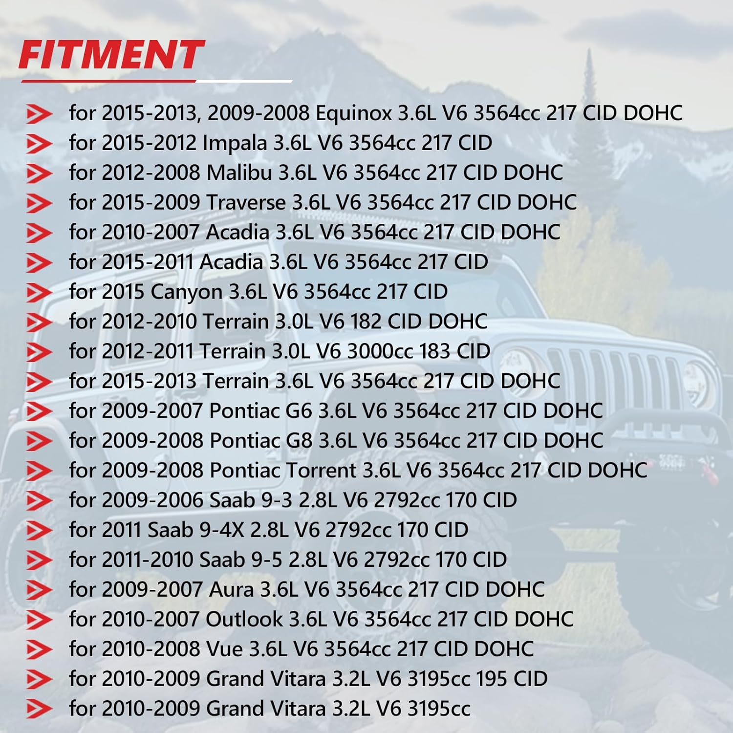 4PCS Variable Cam Phaser Actuator Intake & Exhaust Camshaft VVT Gears 12626160 12626161 Fits for CTS STS ATS SRX XTS G6 V6 3.0L 3.6L, for llure Camaro Caprice 3.6L V6