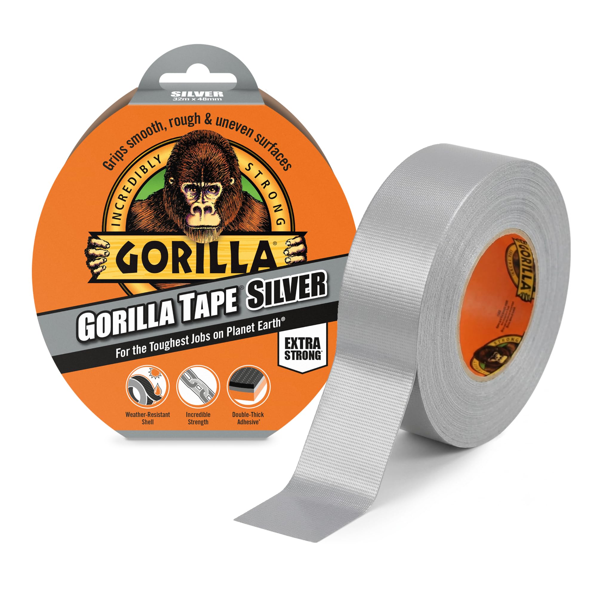 Gorilla Glue Silver 3044901 Gorilla Tape® 48Mm X 32M