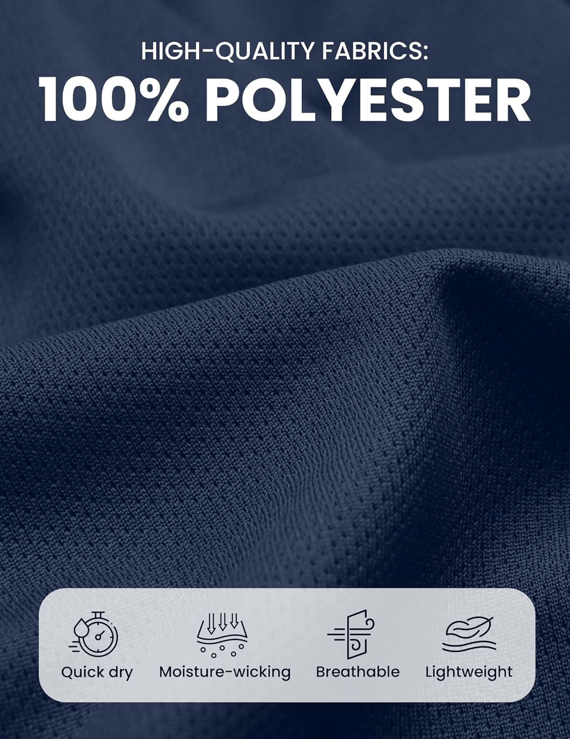 PINSPARK Men's Workout Running Shorts 7" Quick Dry Gym Athletic Shorts with Pockets - Image 6