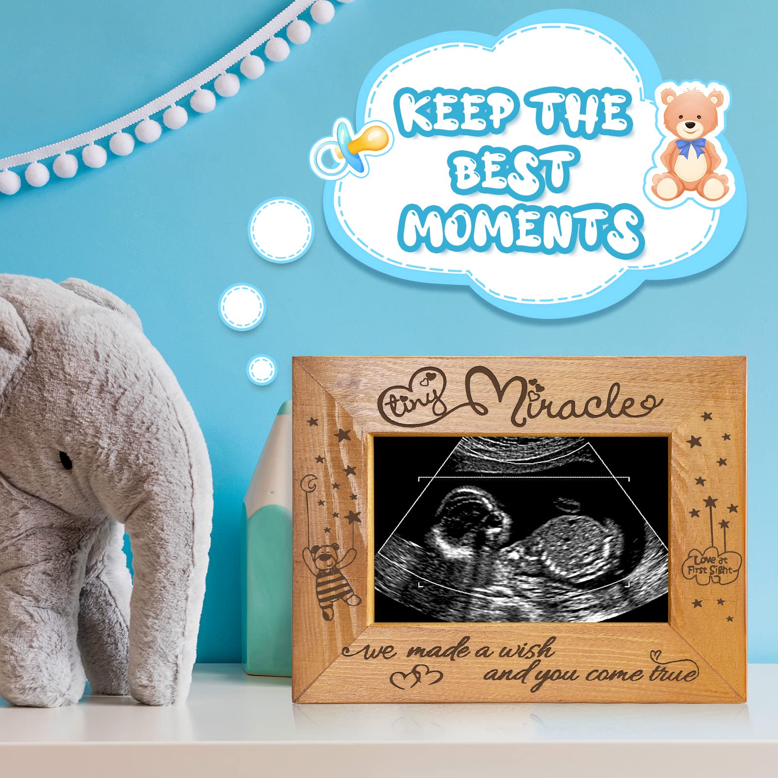 Snapklik.com : Jenaai Tiny Miracle Engraved Baby Ultrasound Picture ...