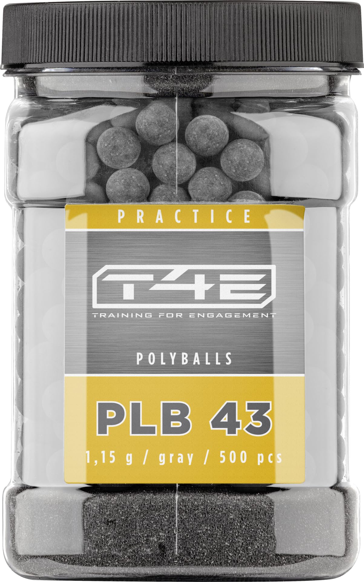 IDP T4E Practice PLB 43 Cal. 500 Pieces Plastic Hard Plastic Bullet