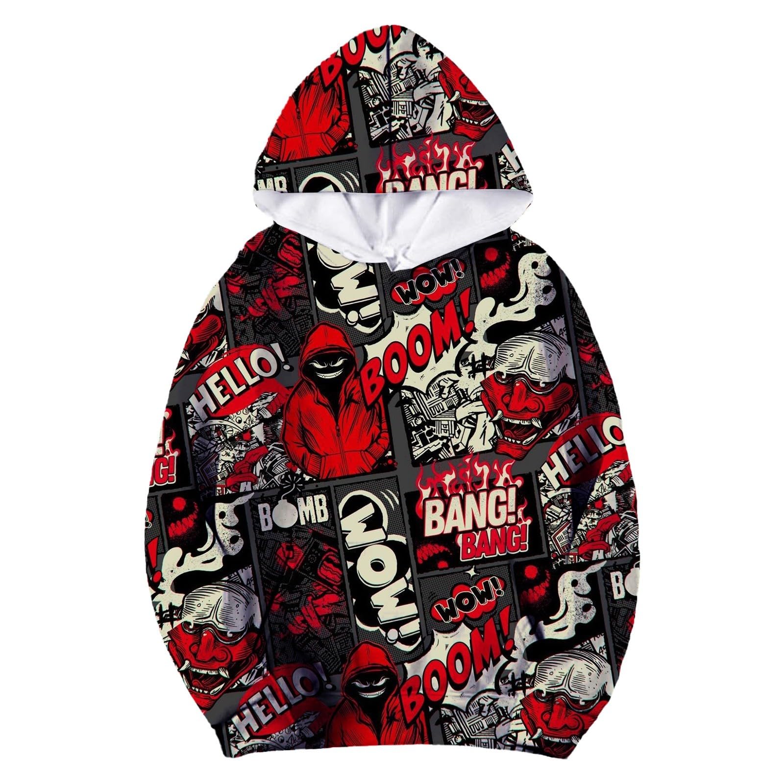 Volldruck-Trainingsanzug mit, lässiges Streetwear-Sweatshirt mit Jogginghose, Outfit für den täglichen Gebrauch