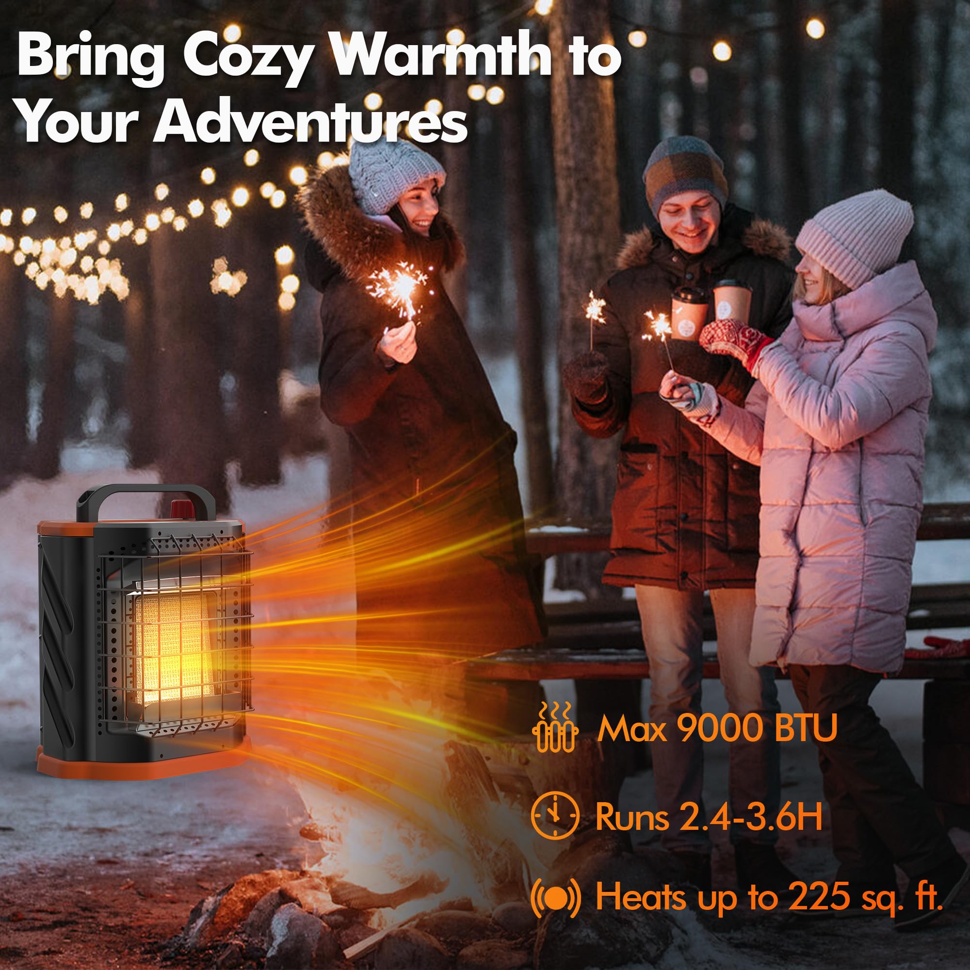 Fitfirst Portable Propane Heater - Outdoor Camping Heater -2