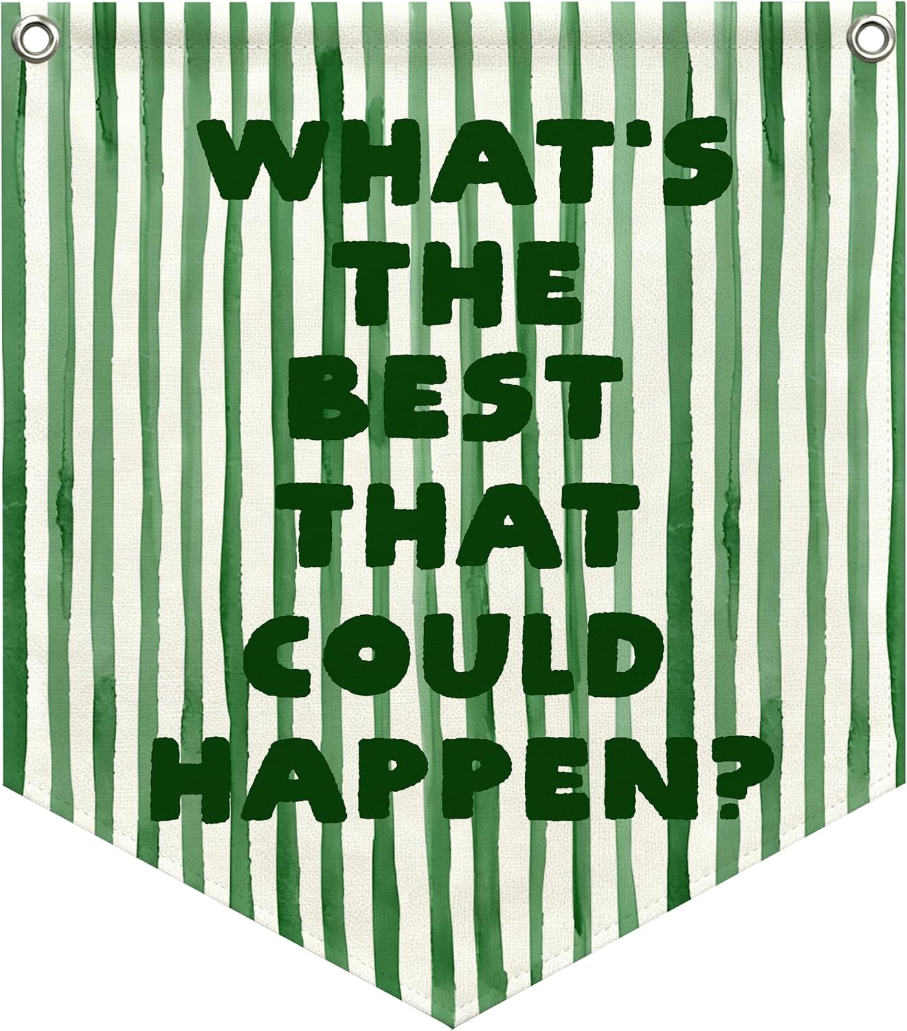 Green Inspirational Affirmations Wall Pennants Flag Banner16x21