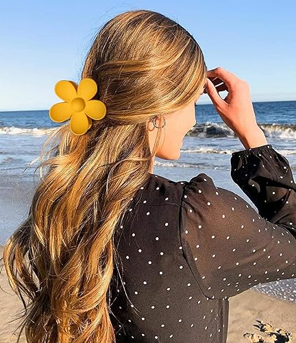 Miniatura 7 de 4 pinzas para el cabello de girasol para mujer, antideslizantes, pinzas de sujeción fuerte, accesorio para el cabello, pinzas para el cabello grueso