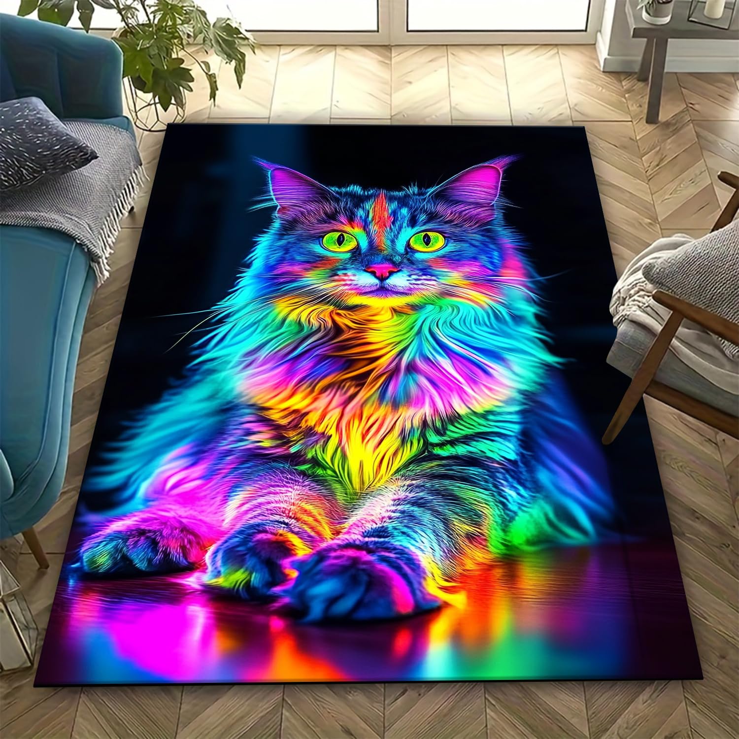 Tapis de salon 3D tapis antidérapant en douceur 200 x 300 cm