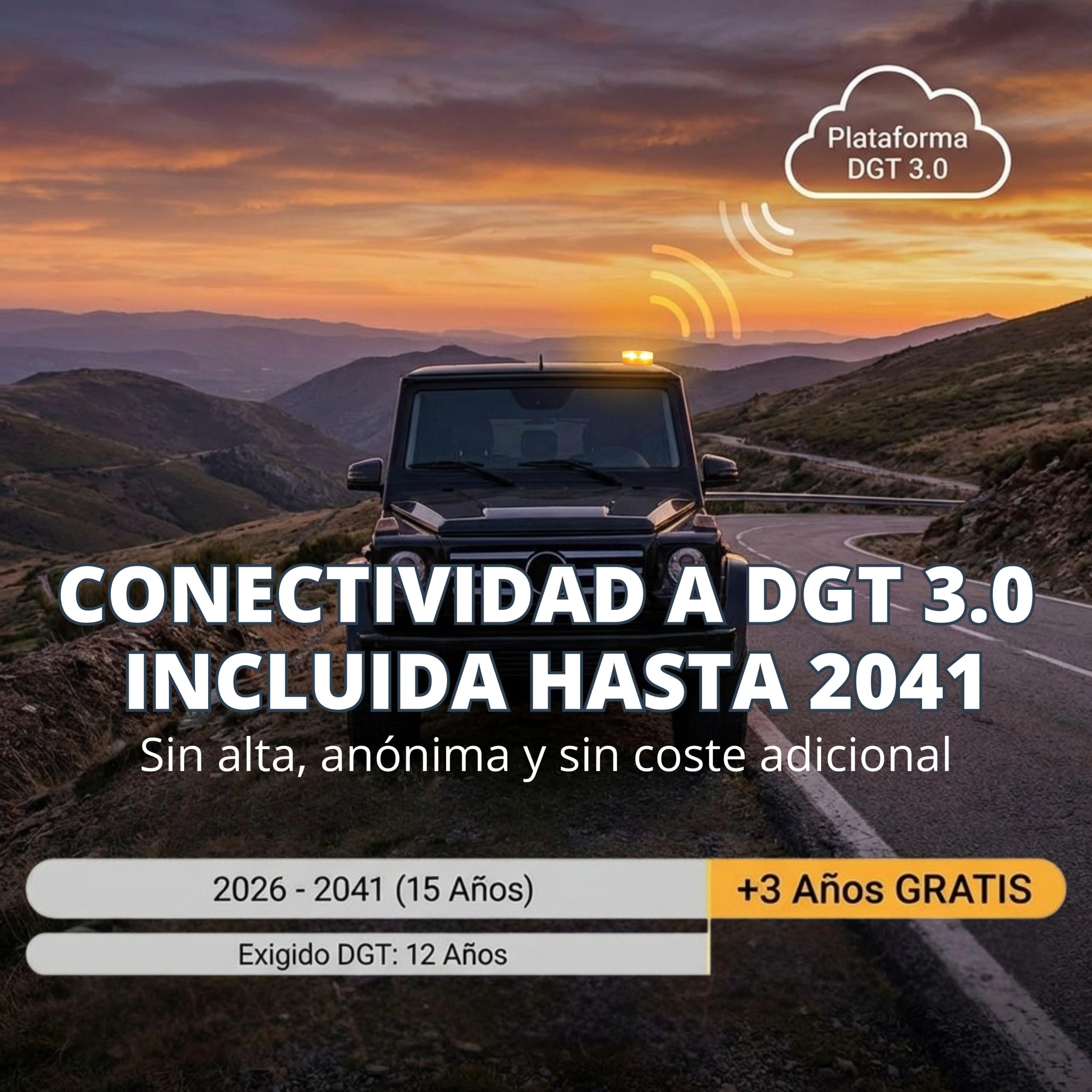 3 Balizas V16 Luz de Emergencia Homologada DGT 3.0 Geolocalizada SIM Integrada Datos 15 años - Resistencia IP54-780 lúmenes- +3h Autonomía - Pequeña y Compacta - Pack de 3