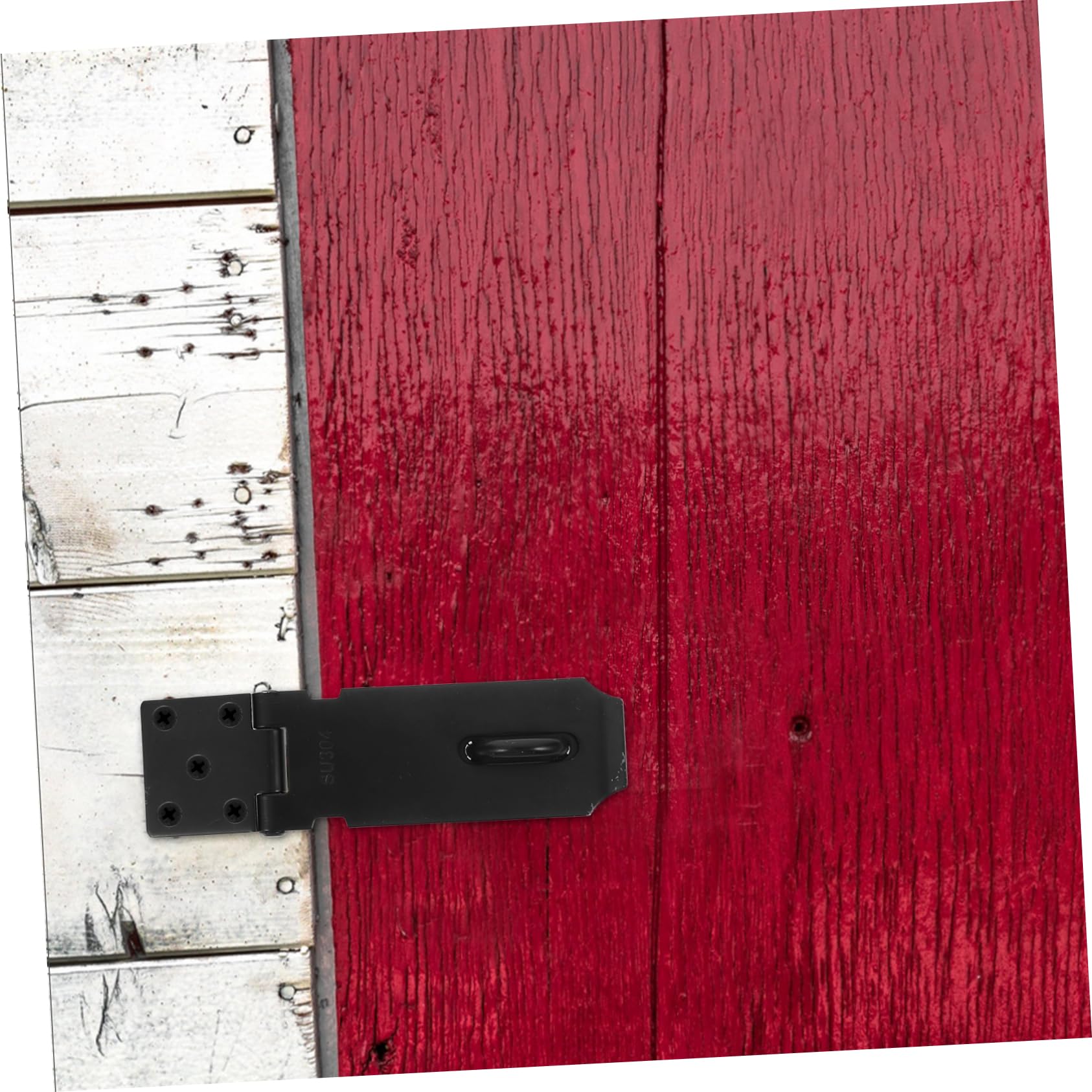 HOMOCONO Fence Gate Latch Hardware Set 2 Pack Padlock Latch for Barn Door Door Security