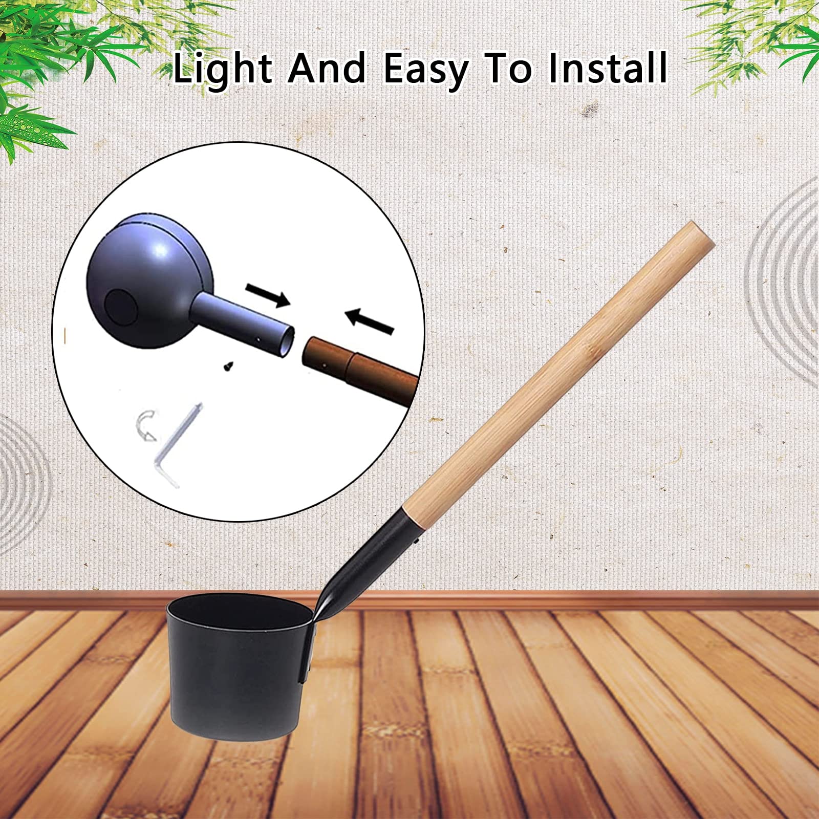 4PCS 7L Seau Pour Sauna, Set Complet Pour Sauna Seau Avec Louche En Bois Pin Finlandais Haute Qualité Accessoires Pour Sauna Seau Pour Infusion (Seau Pour Sauna+Louche+Thermomètre Hygromètre+Sablier)